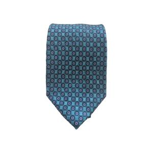 JZ Richards Beautiful Turquoise Hand Made 100% Silk NeckTie Made In USA